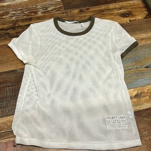 Helmut Lang Mesh Ringer Tee